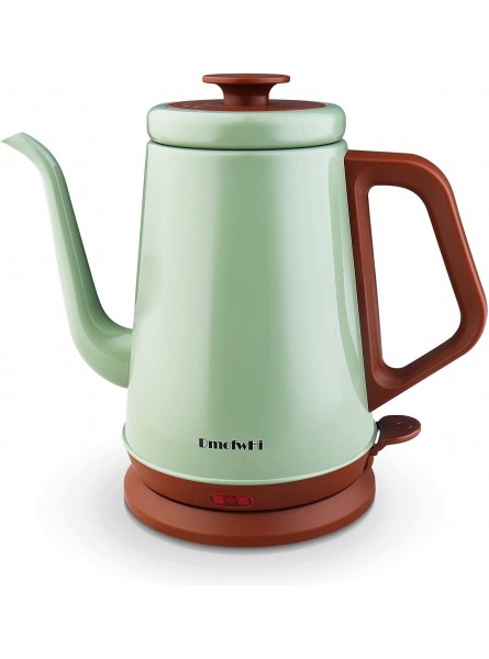 DmofwHi Gooseneck Electric Kettle1.0L 100% Stainless Steel BPA Free Classic Pour Over Coffee Kettle | Tea Kettle Green B086S7R4DH