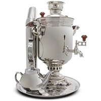 Russian Samovar 5L Tea maker tea kettle heat boiler on wood firewood coal B07B4XPF3V