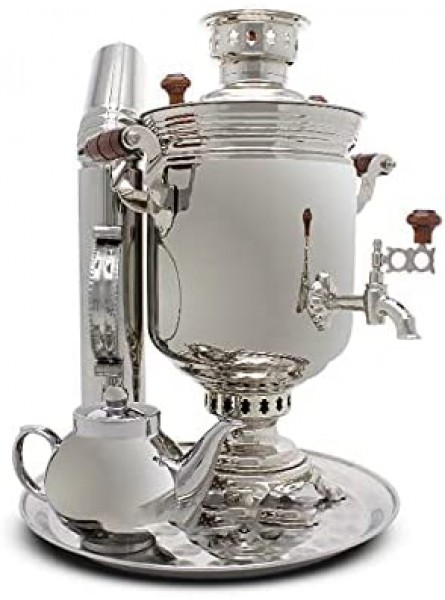 Russian Samovar 5L Tea maker tea kettle heat boiler on wood firewood coal B07B4XPF3V