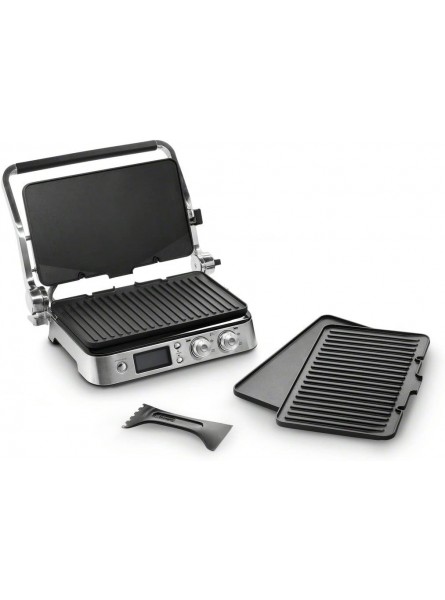 DeLonghi America CGH1020D Livenza All Day Combination Contact Grill and Open Barbecue Stainless Steel B01K1RKPCY