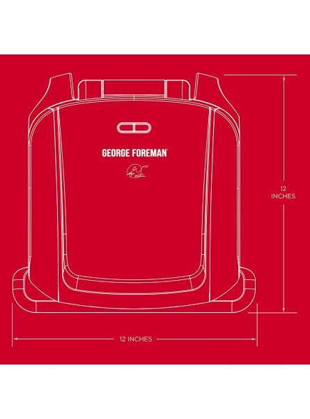 George Foreman 4-Serving Removable Plate Grill and Panini Press Black GRP1060B B00KDVJLJW
