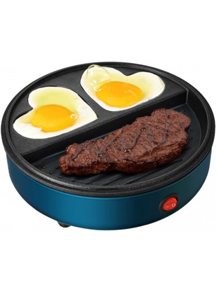 Kerilyn 8’’ Mini Electric Round Griddle Nonstick Griddle With One-Button Switch Design Easy And Fast To Make Breakfast For Pancakes Eggs Steaks Breakfast Sandwiches Blue B09WMX5J5R