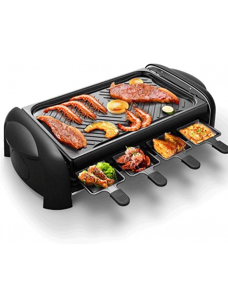 Korean BBQ Grill Double Layer Electric Griddle Grill Non-Stick Pan Coated Smokeless Grill Indoor Fast Heating Adjustable Thermostat Easy to Clean Portable B08SCPTN6Q