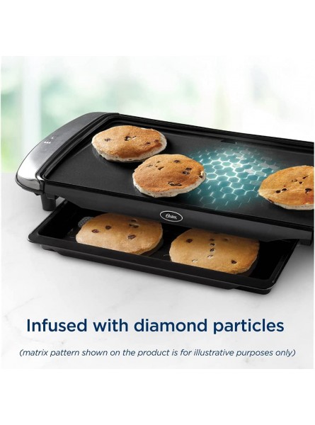 Oster DiamondForce 10 x 20 Nonstick Coating Infused with Diamonds Electric Griddle with Warming Tray B098DM2L95