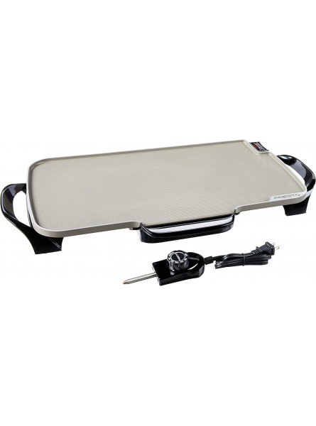 Presto Ceramic 22-inch 07062 Electric Griddle with removable handles Black One Size B01G7DM7X6