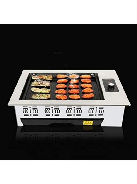 XZJJZ Smokeless Electric Grill Multi Function Black Gold Tube Anti Carbon Fire Grilling Stove Korean Buffet Barbecue Table B09W1WHBLN